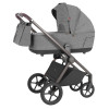 Carrello Ultra CRL-6527 - легкая детская коляска 2в1, термолюлька, телескопическая ручка, регулируемые по высоте люлька и сиденье • Metal Grey