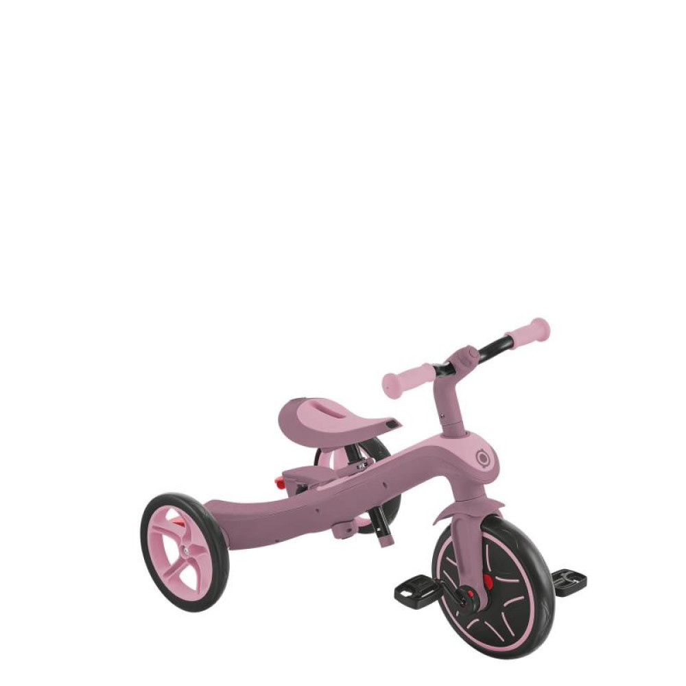Globber Explorer Trike - детский трехколесный велосипед с родительской ручкой 4в1 • Пастельно-Сиреневый