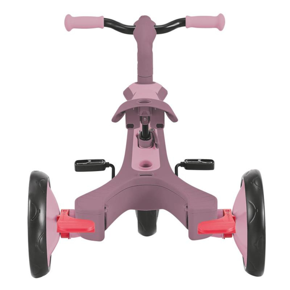 Globber Explorer Trike - детский трехколесный велосипед с родительской ручкой 4в1 • Пастельно-Сиреневый