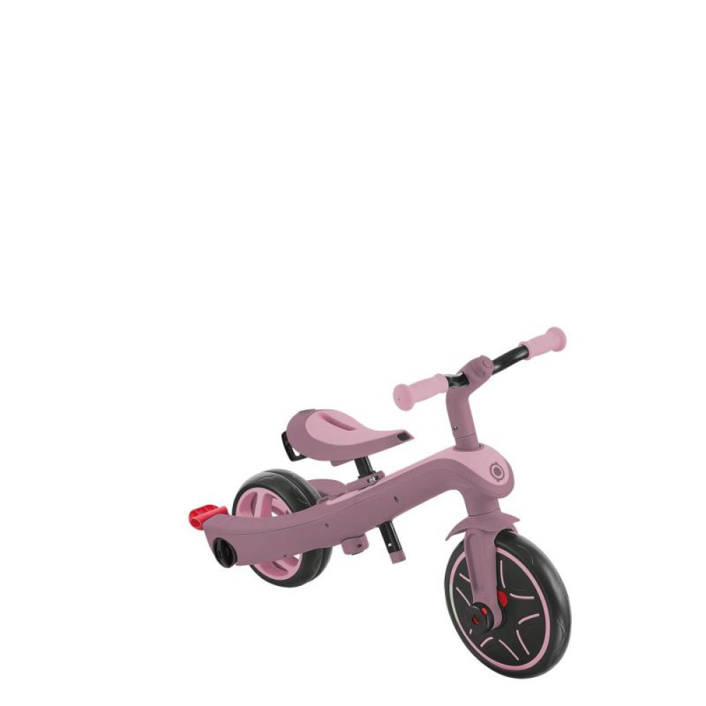 Globber Explorer Trike - детский трехколесный велосипед с родительской ручкой 4в1 • Пастельно-Сиреневый