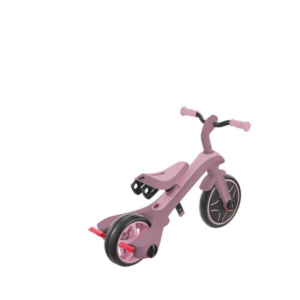 Globber Explorer Trike - детский трехколесный велосипед с родительской ручкой 4в1 • Пастельно-Сиреневый