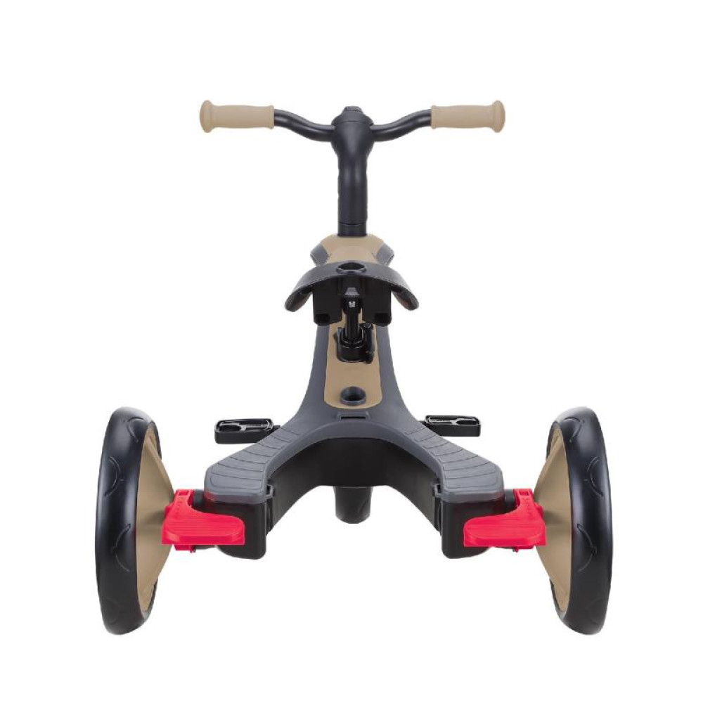 Globber Explorer Trike - детский трехколесный велосипед с родительской ручкой 4в1 • Песочный