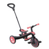 Globber Explorer Trike - детский трехколесный велосипед с родительской ручкой 4в1 • Розовый