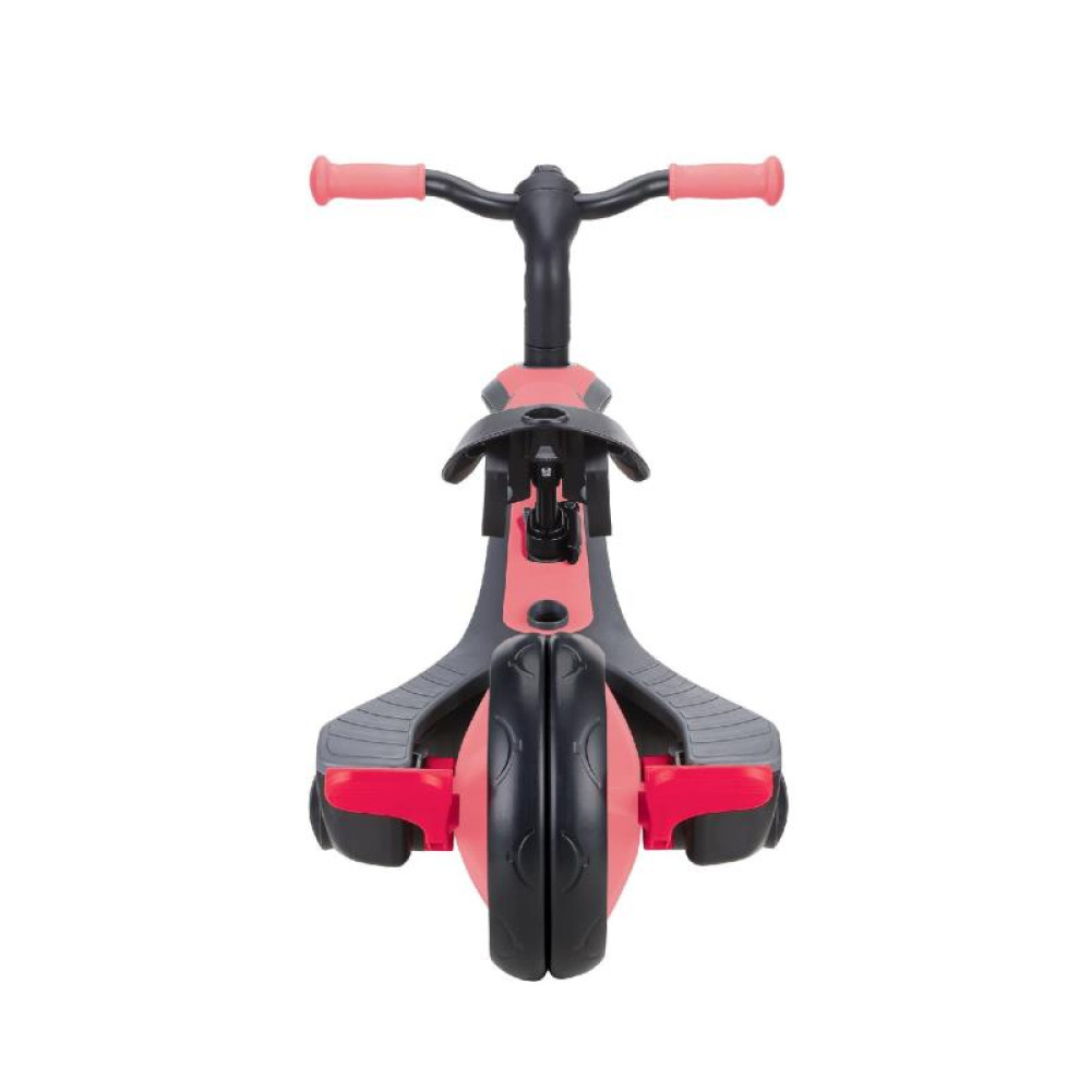 Globber Explorer Trike - детский трехколесный велосипед с родительской ручкой 4в1 • Розовый