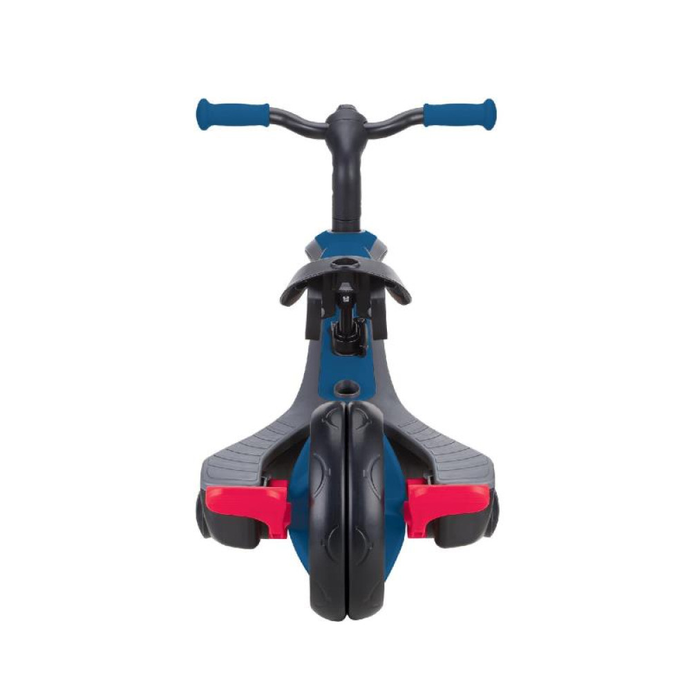 Globber Explorer Trike - детский трехколесный велосипед с родительской ручкой 4в1 • Синий