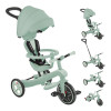 Globber Explorer Trike - детский трехколесный велосипед с родительской ручкой 4в1 • Фисташковый