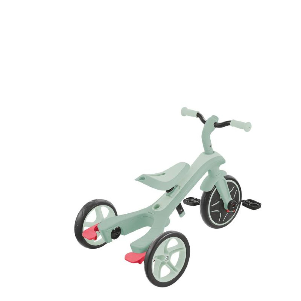 Globber Explorer Trike - детский трехколесный велосипед с родительской ручкой 4в1 • Фисташковый