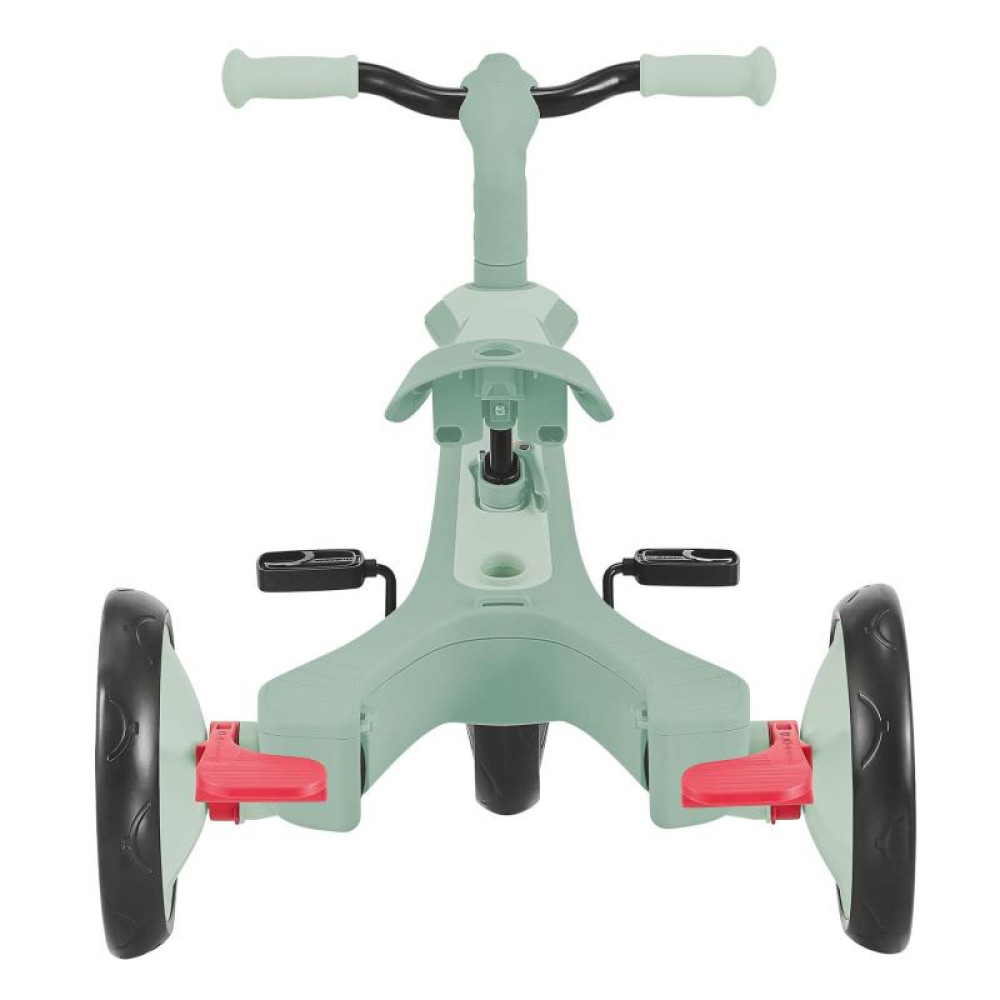 Globber Explorer Trike - детский трехколесный велосипед с родительской ручкой 4в1 • Фисташковый