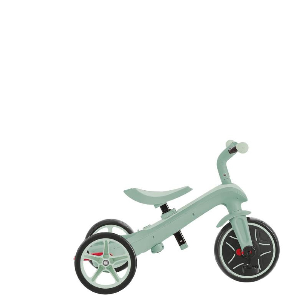 Globber Explorer Trike - детский трехколесный велосипед с родительской ручкой 4в1 • Фисташковый