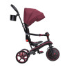 Globber Explorer Trike Foldable - детский трехколесный складной велосипед с родительской ручкой 4в1 • Burgundy Globber Explorer Trike Foldable - детский трехколесный складной велосипед с родительской ручкой 4в1 • Burgundy
