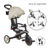 Globber Explorer Trike Foldable - детский трехколесный складной велосипед с родительской ручкой 4в1 • Песочный