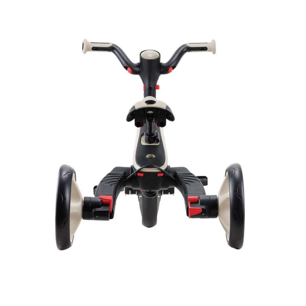 Globber Explorer Trike Foldable - детский трехколесный складной велосипед с родительской ручкой 4в1 • Песочный