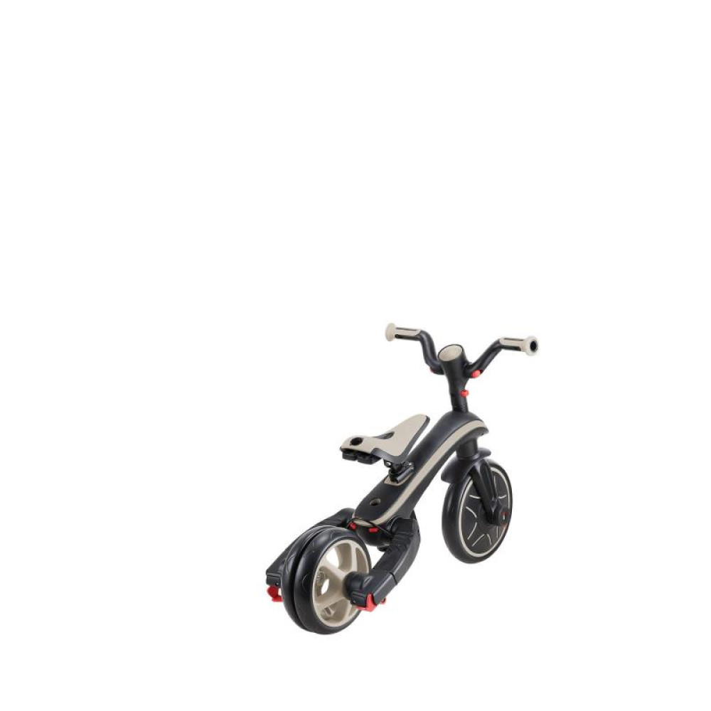 Globber Explorer Trike Foldable - детский трехколесный складной велосипед с родительской ручкой 4в1 • Песочный