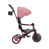 Globber Explorer Trike Foldable - детский трехколесный складной велосипед с родительской ручкой 4в1 • Розовый