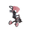 Globber Explorer Trike Foldable - детский трехколесный складной велосипед с родительской ручкой 4в1 • Розовый