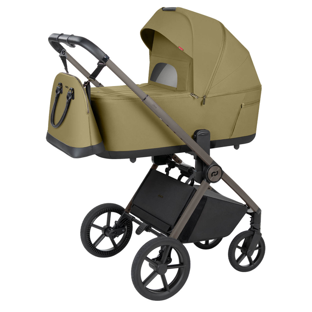 Carrello Ultra F CRL-6556 - детская коляска 2в1, люлька складывается вместе с рамой • Clover Green