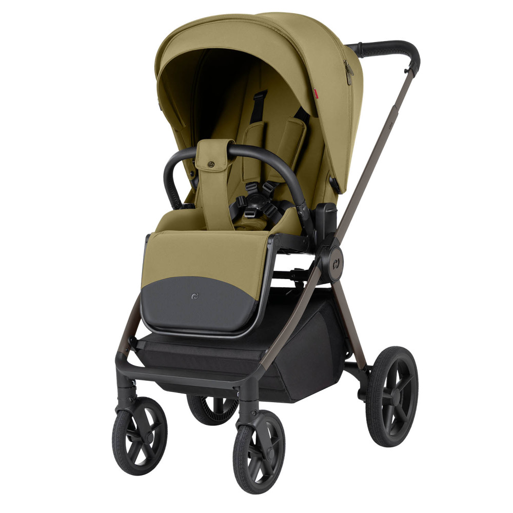 Carrello Ultra F CRL-6556 - детская коляска 2в1, люлька складывается вместе с рамой • Clover Green