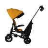 Qplay Nova+ Rubber - детский складной трехколесный велосипед с родительской ручкой • Desert Yellow