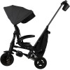 Qplay Nova+ Rubber - детский складной трехколесный велосипед с родительской ручкой • Ultimate Black