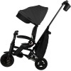 Qplay Nova+ Rubber - детский складной трехколесный велосипед с родительской ручкой • Ultimate Black