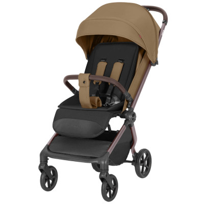 Carrello Atom M CRL-5527 - компактная прогулочная коляска с автоматическим складыванием • Сrust Brown 2026