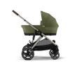 Cybex Gazelle S - прогулочная модульная коляска, более 20 возможных конфигураций, дополнительная съемная корзина • TPE Moss Green
