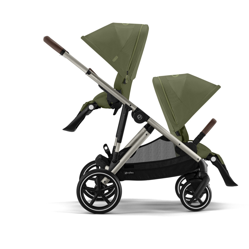 Cybex Gazelle S - прогулочная модульная коляска, более 20 возможных конфигураций, дополнительная съемная корзина • TPE Moss Green
