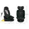 Kinderkraft i-Grow 2 Plus i-Size - поворотне автокрісло для дітей (0-12 років / 40-150 см) • Black (KCIGRO02BLKPL00)