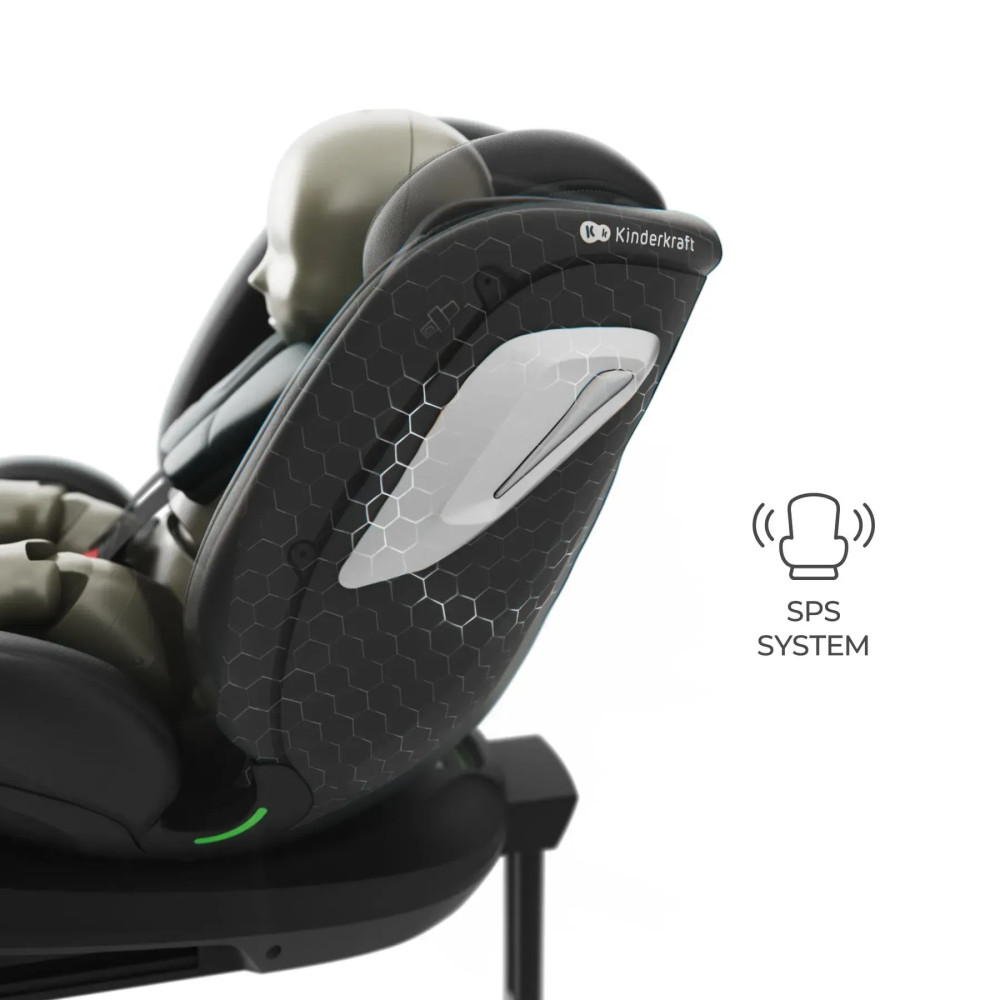 Kinderkraft i-Grow 2 Plus i-Size - поворотне автокрісло для дітей (0-12 років / 40-150 см) • Black (KCIGRO02BLKPL00)