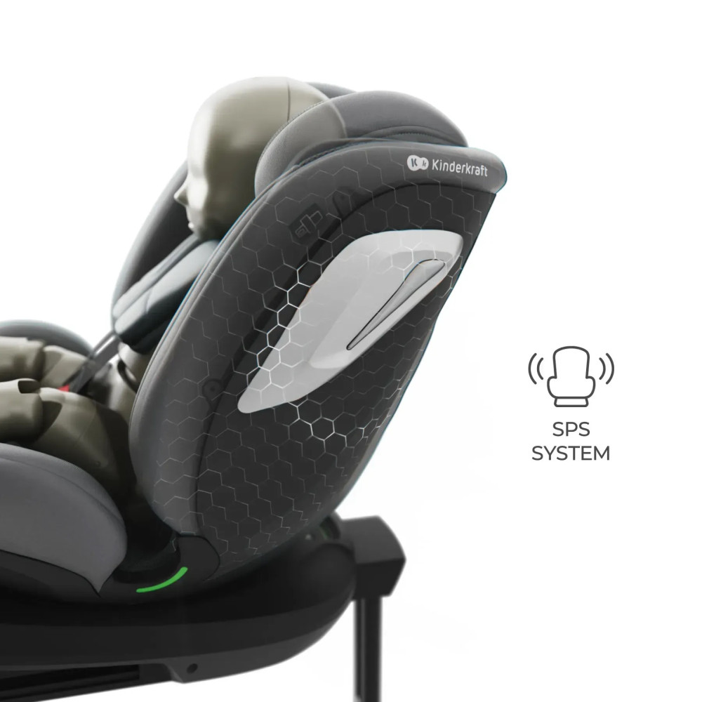 Kinderkraft i-Grow 2 Plus i-Size - поворотне автокрісло для дітей (0-12 років / 40-150 см) • Grey (KCIGRO02GRYPL00) Kinderkraft i-Grow 2 Plus i-Size - поворотне автокрісло для дітей (0-12 років / 40-150 см) • Grey (KCIGRO02GRYPL00)
