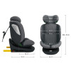 Kinderkraft i-Grow 2 Plus i-Size - поворотне автокрісло для дітей (0-12 років / 40-150 см) • Grey (KCIGRO02GRYPL00)