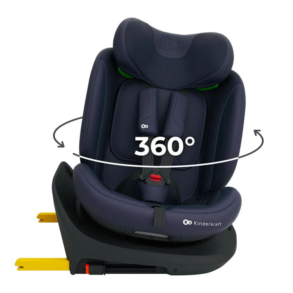 Kinderkraft i-Grow 2 Plus i-Size - поворотное автокресло для детей (0-12 лет / 40-150 см) • Navy (KCIGRO02NAVPL00) Kinderkraft i-Grow 2 Plus i-Size - поворотное автокресло для детей (0-12 лет / 40-150 см) • Navy (KCIGRO02NAVPL00)