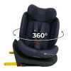 Kinderkraft i-Grow 2 Plus i-Size - поворотное автокресло для детей (0-12 лет / 40-150 см) • Navy (KCIGRO02NAVPL00)