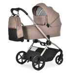 El Camino Persona ME 1091-2 - легкий дитячий візок 2в1, універсальна коляска, подвійна вентиляція в люльці, компактний блок прогулянок • Praline