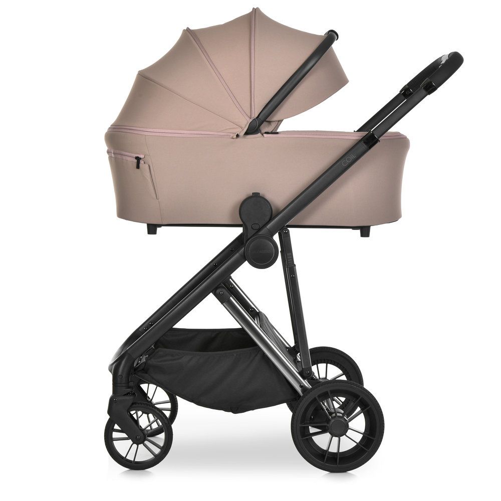 El Camino Coil ME 1190 - дитячий візок 2в1, універсальна коляска • Affogato Beige El Camino Coil ME 1190 - дитячий візок 2в1, універсальна коляска • Affogato Beige