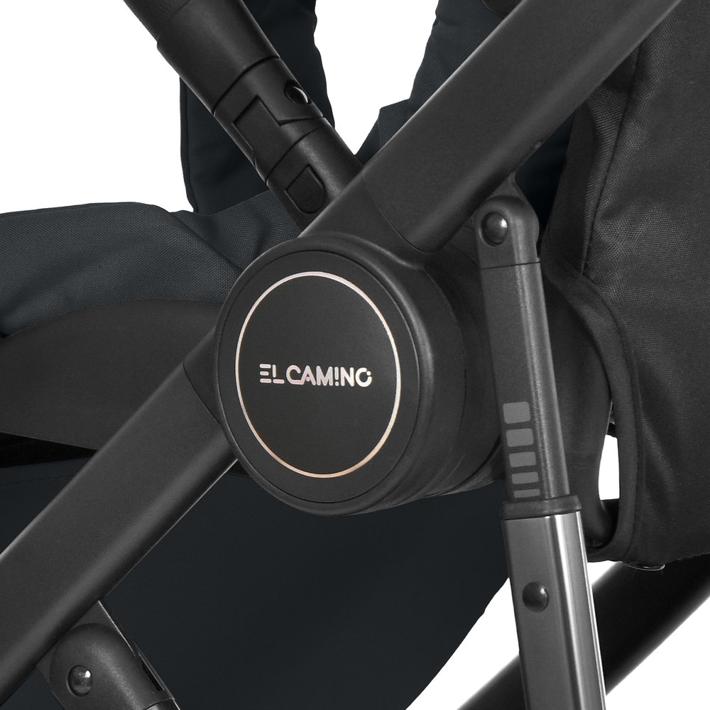 El Camino Coil ME 1190 - дитячий візок 2в1, універсальна коляска • Black
