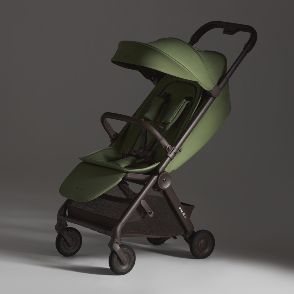 Anex Air-Q - легкий прогулянковий візок, прогулянкова коляска для подорожей, розмір ручної поклажі, компактне складання • Pistache