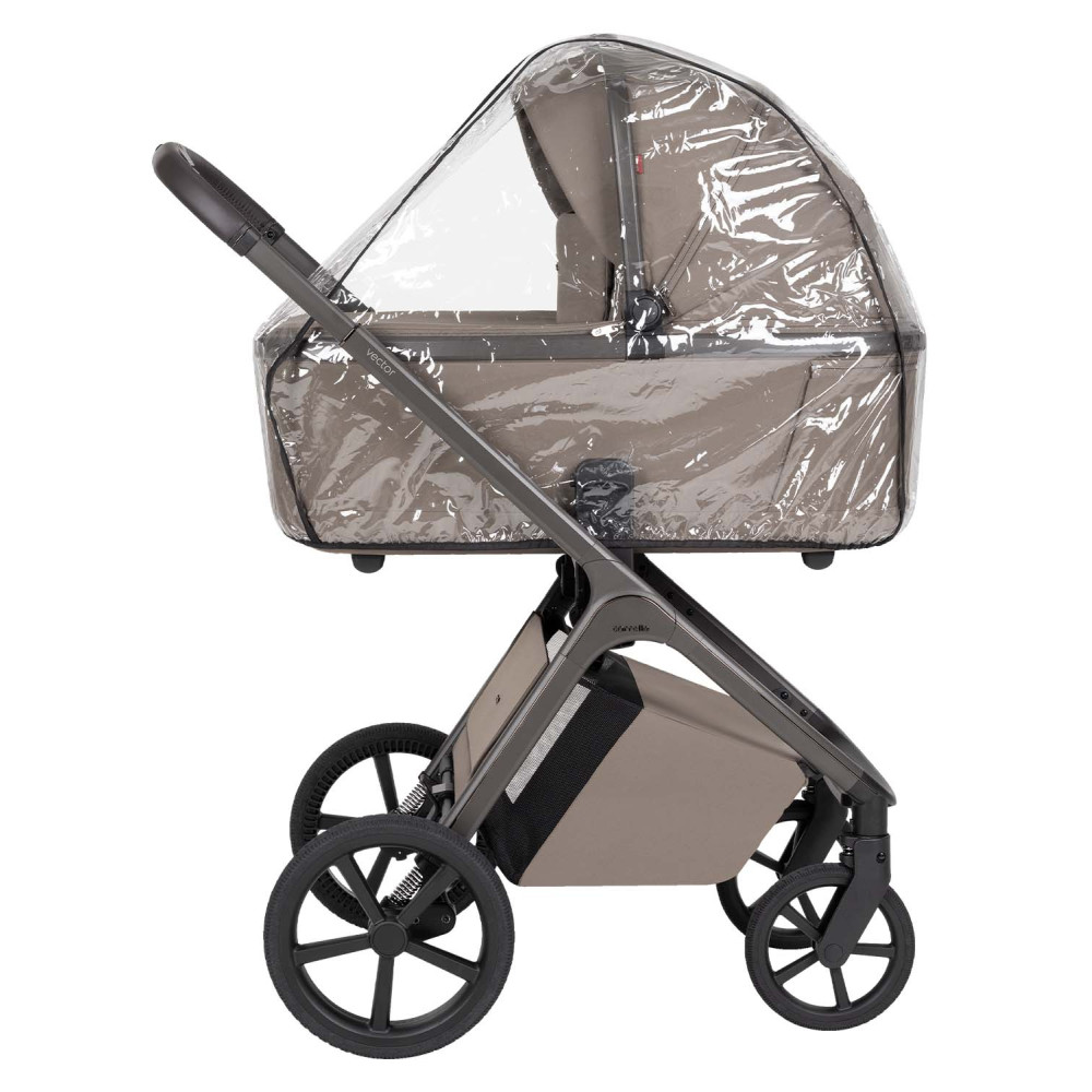 Carrello Vector CRL-6552 - легка дитяча коляска 2в1 з регулюванням висоти люльки та прогулянкового сидіння • Cashmere Beige