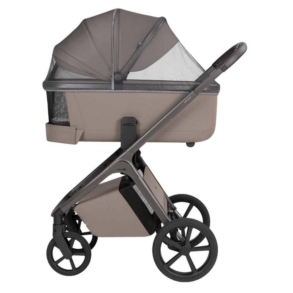 Carrello Vector CRL-6552 - легка дитяча коляска 2в1 з регулюванням висоти люльки та прогулянкового сидіння • Cashmere Beige