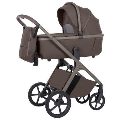 Carrello Vector CRL-6550 - легкая детская коляска 2в1 с регулировкой высоты люльки и прогулочного сиденья • Сoffee Beige