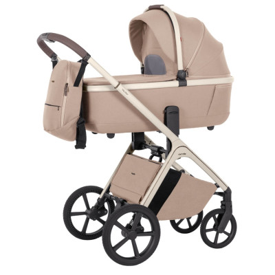 Carrello Vector CRL-6550 - легкая детская коляска 2в1 с регулировкой высоты люльки и прогулочного сиденья • Walnut Beige