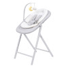 Carrello Tenero CRL-9507 - стульчик для кормления 3в1, шезлонг для новорожденного • Atlantis Grey