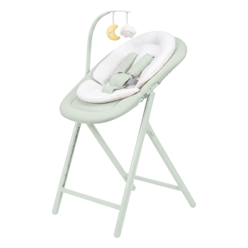 Carrello Tenero CRL-9507 - стульчик для кормления 3в1, шезлонг для новорожденного • Elysium Green