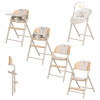 Carrello Tenero CRL-9507 - стільчик для годування 3в1, шезлонг для немовля • Olympus Beige Wooden