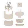 Carrello Tenero CRL-9507 - стільчик для годування 3в1, шезлонг для немовля • Olympus Beige Wooden