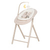 Carrello Tenero CRL-9507 - стільчик для годування 3в1, шезлонг для немовля • Olympus Beige Wooden