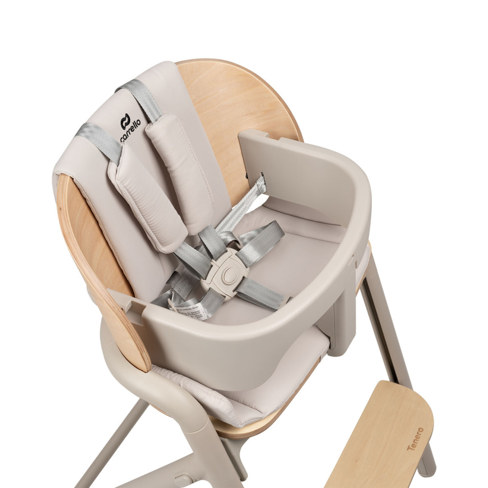 Carrello Tenero CRL-9507 - стільчик для годування 3в1, шезлонг для немовля • Olympus Beige Wooden Carrello Tenero CRL-9507 - стільчик для годування 3в1, шезлонг для немовля • Olympus Beige Wooden