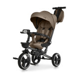 El Camino Vector Flex ME 1231 - детский трёхколёсный велосипед с родительской ручкой, поворотное сиденье, фонарик • Hot Chocolate