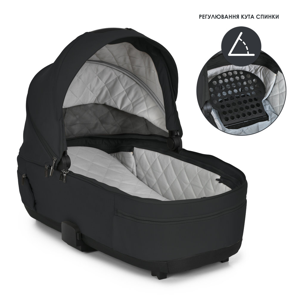 El Camino Chloe ME 1191-1 - дитячий візок 2в1, універсальна коляска • Black