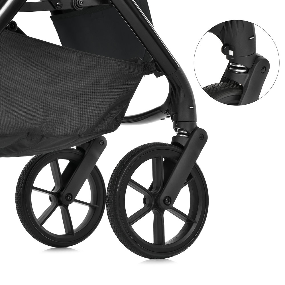 El Camino Chloe ME 1191-1 - дитячий візок 2в1, універсальна коляска • Black